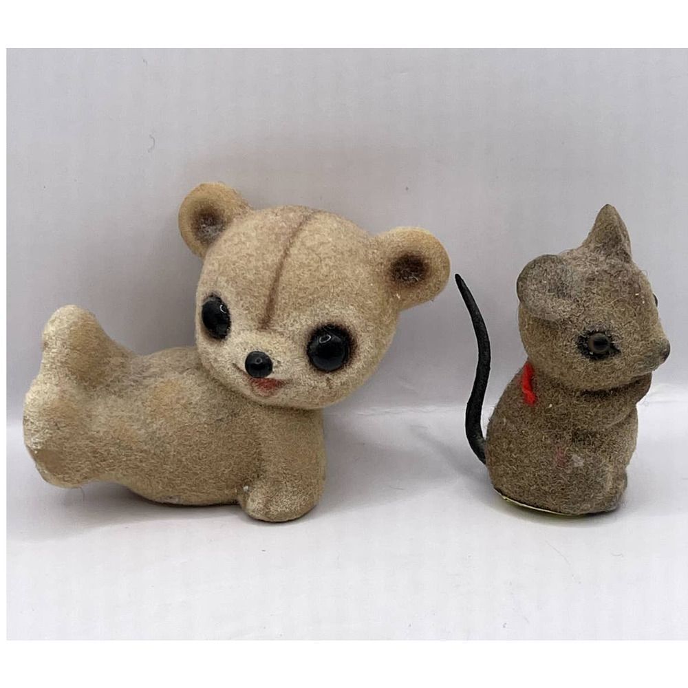 VTG Parma By AAI Made in Japan And Hong Kong Miniature Bear and Mouse Fuzzy